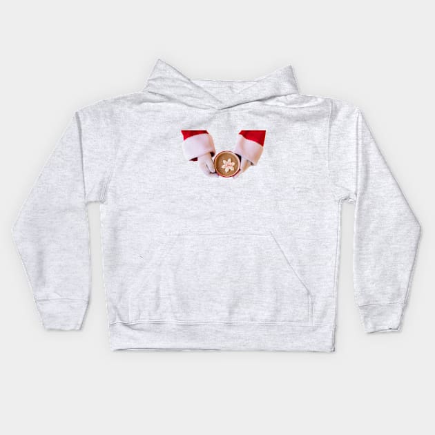 Santa Hands on shirt Kids Hoodie by Christamas Clothing